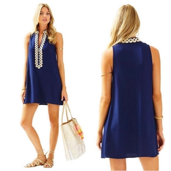 Lilly Pulitzer Dresses & Skirts - Lilly Pulitzer Jane Shift Dress Size 2 True Navy